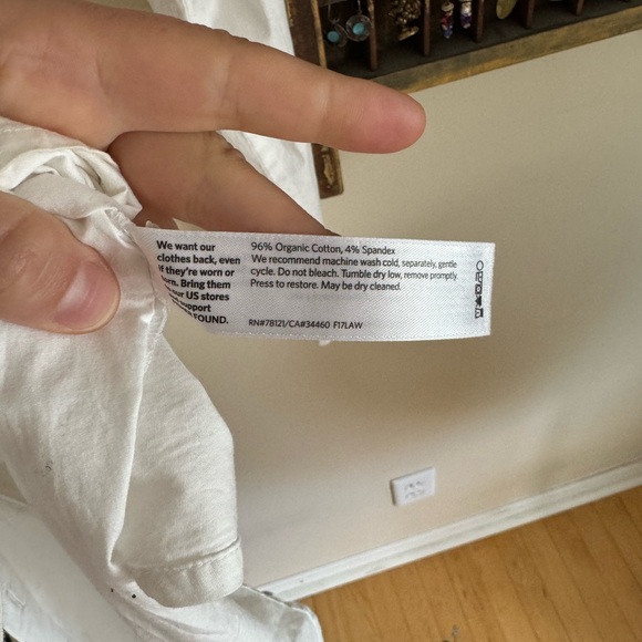 Eileen Fisher oversized button up mandarin collar - M - NWOT - Picture 3 of 6